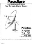 Link to Paraclipse Hydro 7.5 Satellite Antenna manual created by McGee Designs