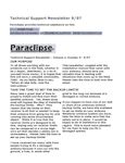 Link to Paraclipse Technical Support Newsletters from 9/97 to 3/98 by Michael McGee